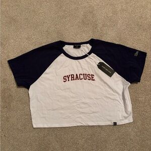 Syracuse Hype & Vice Raglan tee - Navy and White
